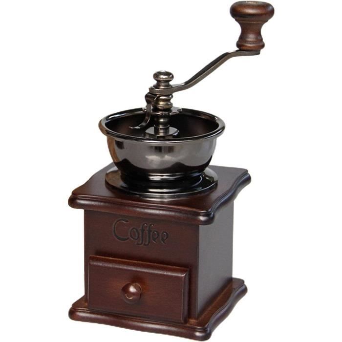 Moulin à Café Manuel Avec Meules Coniques En Céramique - Broyeur Réglable - Portable Pour Voyage, Camping - Capacité 36g