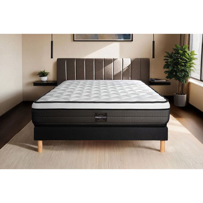 Ensemble Suite 160x200 Ressorts ensachés mémoire de forme 5 zones sommier