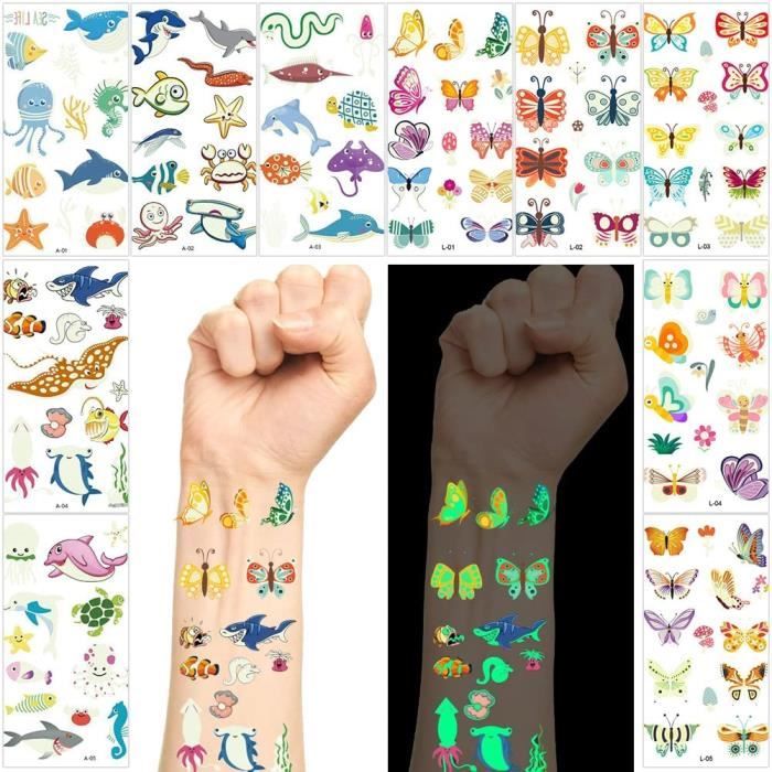 Tatouage Enfant Fille Tatouages temporaire, Tatouages ephémères Enfants