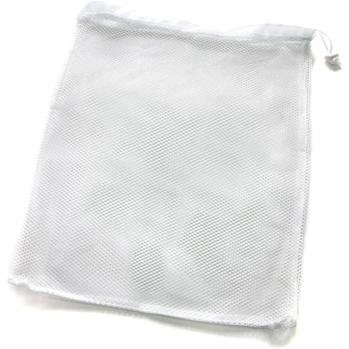 Lot De 100 Sacs En Filet Avec Cordon De Serrage 35x50 Cm - Rouge - Pour Légumes, Fruits, Bois De Chauffage