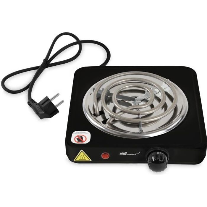 Allume-charbon électrique 1000W Pour Narguilé – Grille Incluse, Jusqu'à 12 Briquettes – Puissance Réglable, Sécurité Thermostat