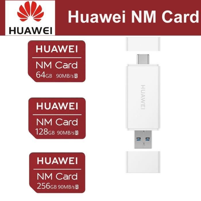 90 mo-s carte d'origine Huawei NM mémoire Nano 64 go-128 go-256 go Huawei  Mate30 Mate 30 Pro RS P30 Pro M - Card Reader Only - - Cdiscount Appareil  Photo