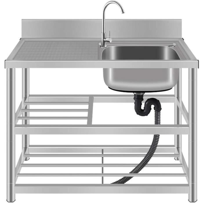 Evier En Acier Inoxydable 304 Avec Support Evier De Ferme Avec Ensemble Complet D Accessoires Pour Cuisine Salle De Bain Int 660 Cdiscount Bricolage