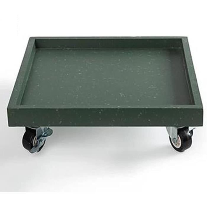 Porte-plante à Roulettes - Plateau Roulant Pour Pots Jusqu'à 22 Cm - Charge 50 Kg - Roues Silencieuses 360° - Intérieur/extérieur