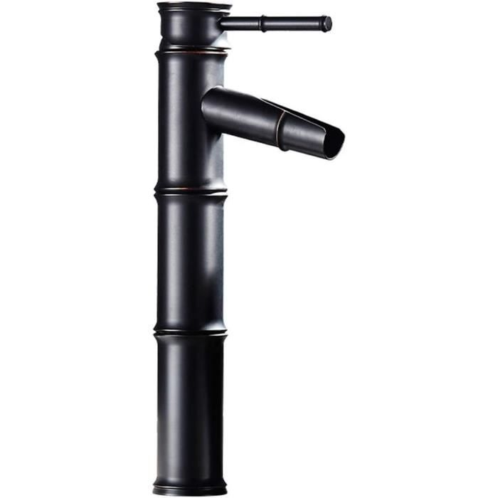 Robinet De Lavabo Cascade, Mitigeur Cascade Noir, Robinet Salle De Bains Monotrou Sur Plage Robinet De Lavabo Cascade, Mitigeur Cascade Noir, Robinet Salle De Bains Monotrou Sur Plage
