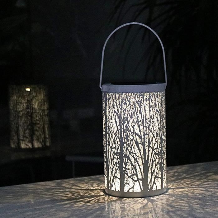 Lanterne Solaire Suspendue En Rotin – Étanche, Lumière Chaude, Portable Pour Extérieur