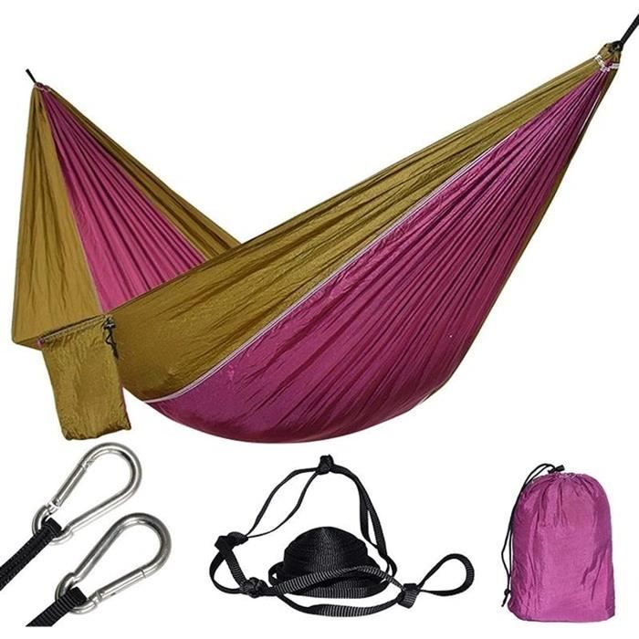 Hamac De Camping Hamacs Portables Pour Sac À Dos, Voyage, Plage, Jardin