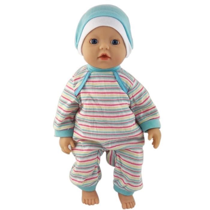 Poupees Poupons Tenue pour 32cm ma petite poupee Bayby Born 13 pouces vetements de poupees ne vendre que des Type Bleu Cdiscount Jeux Jouets