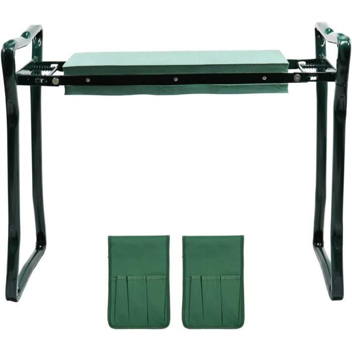 Siège Genou Pour Jardinage - Genouillère Ergonomique Avec Coussin, Protection Pour Les Genoux, Acier Inoxydable - 11