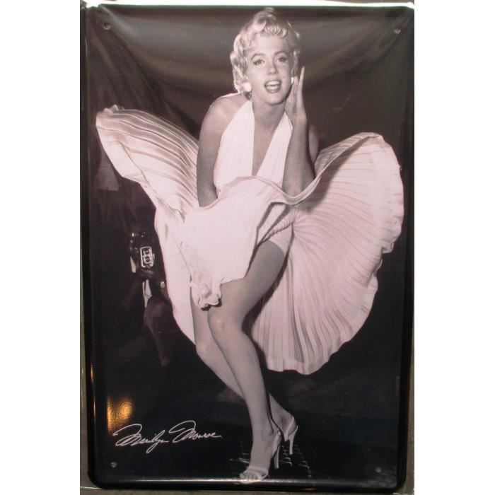 Plaque marilyn monroe robe qui vole scene mythique film