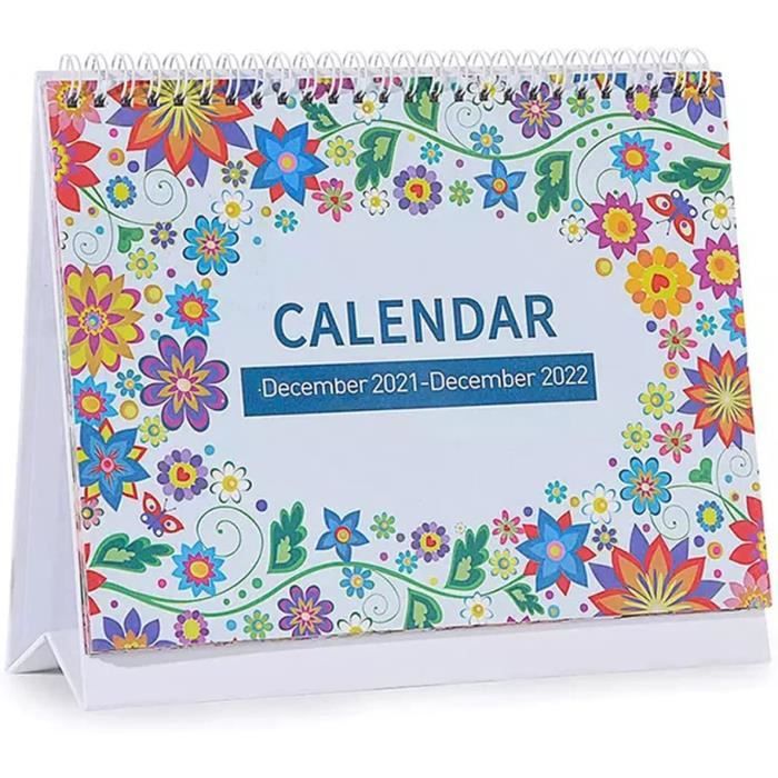 Calendrier de bureau 20212022,calendrier de bureau mensuelde décembre ...