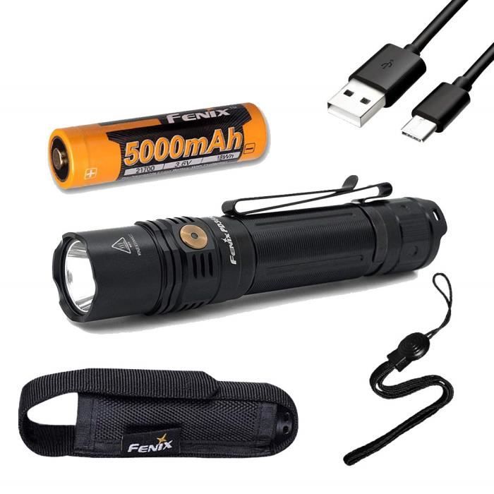 FENIX PD36R Lampe torche rechargeable Noir