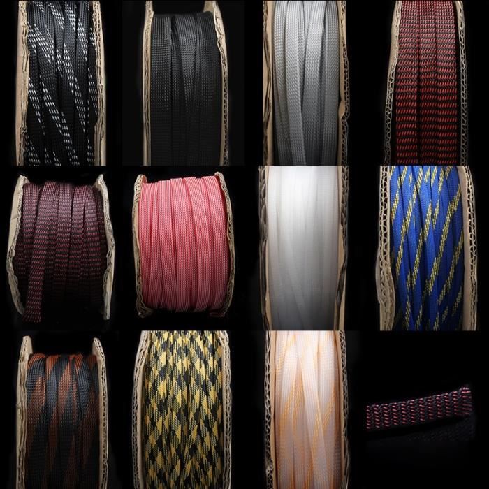 Manchon Tressé Pour Câbles Audio Voiture – Tubes En Coton PP + PET Nylon, Diamètre 4 à 12 Mm, Gaine De Protection Souple