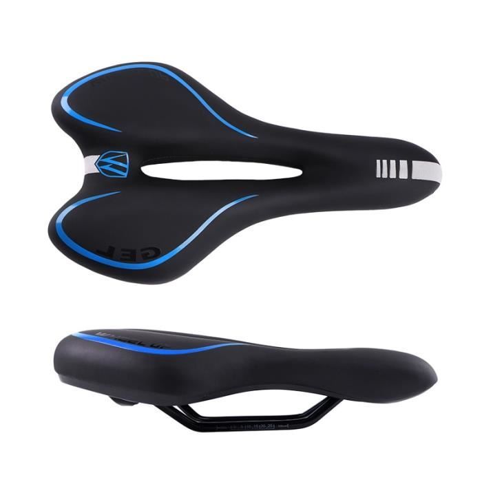 Selle De Vélo Confort En Silicone Imprimée 3D - Universelle VTT/route, Dimensions 245x153mm, Rail 7x7mm - BALUGOE