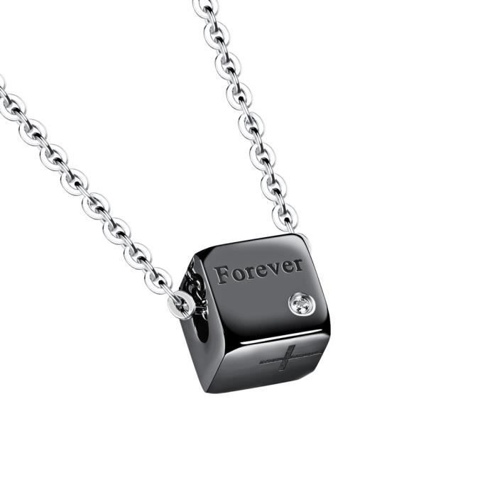 collier homme cube collier homme cube