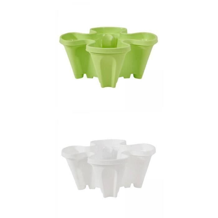 Jardinière Fraises Tissu 20,5 L – 6 Poches Latérales – Sac De Culture Portable Intérieur/Extérieur – Respirant & Pliable
