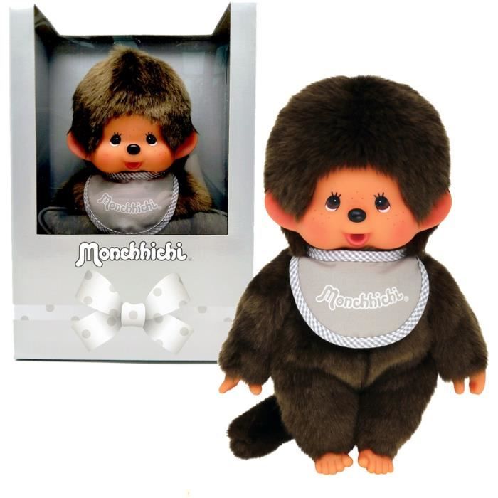 BANDAI Monchhichi - Mon premier Monchhichi 26 cm - Authentique - Cdiscount  Jeux - Jouets