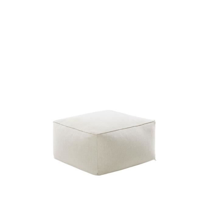 Pouf beige 50 x 30 cm MUKKI