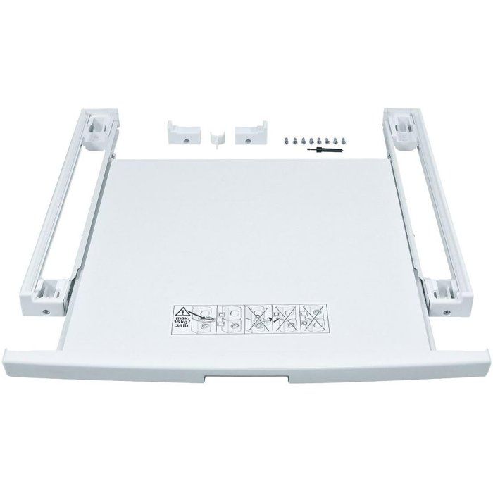 Kit de superposition BOSCH WTZ11400 - Plateau coulissant - L60cm - Blanc