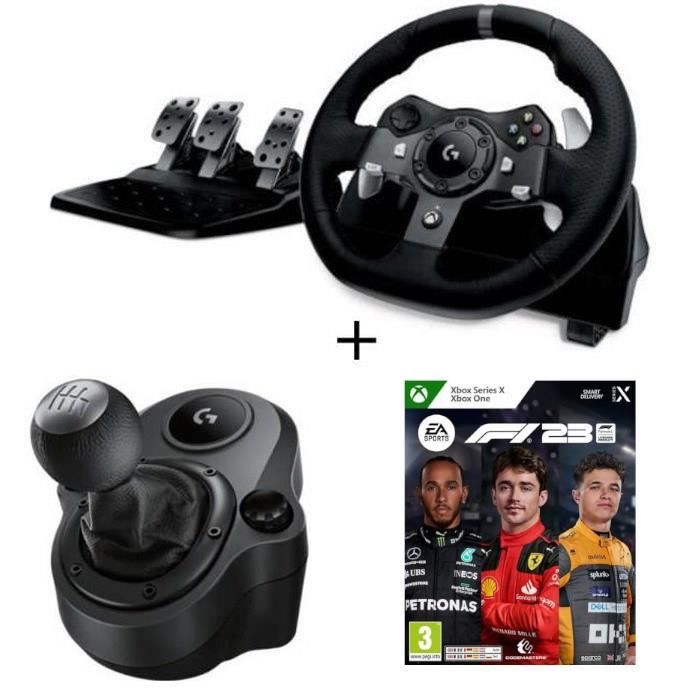 LOGITECH Volant de course G920 Driving Force - Xbox SERIES X - Xbox One et  PC + F1 23 - Jeu Xbox One et Xbox Series X - Cdiscount Informatique