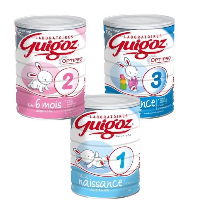 Guigoz Optipro Croissance lait 3eme âge - Repas bébé de 1 à 3 ans