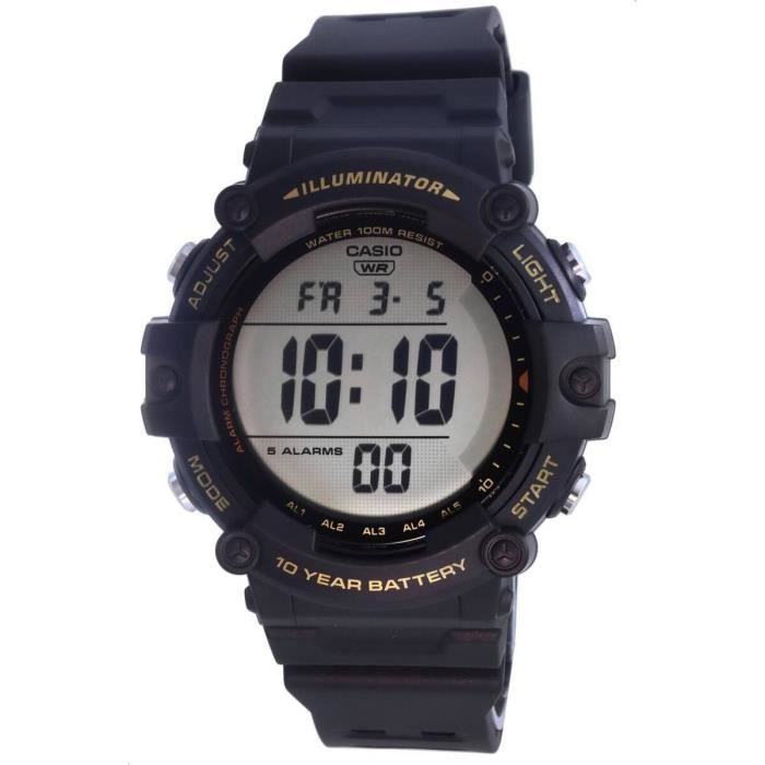 Montre Homme - Casio - S7232552 - Quartz - Résine - 51 mm - Imperméable 10 atm