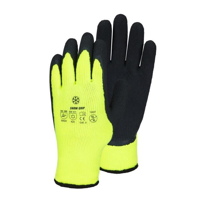Gants De Ski Homme/femme - Acrylique épais Coupe-vent, Moufles Chaudes Pour Temps Froid (Noir, Taille M)