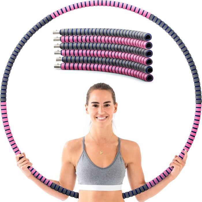 Lot 5 Cerceaux Hula Hoop Adultes Acier Inoxydable Ajustables Fitness