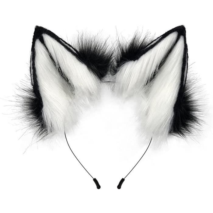 Bandeau Oreilles De Chat/fourrure - Accessoire Halloween, Cosplay, Fête - Réglable, Couleur Camel