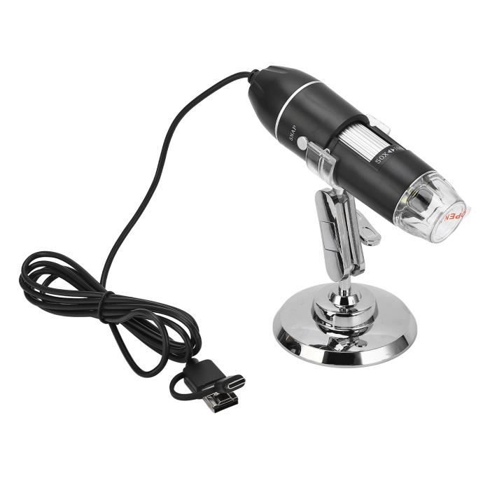 Cikonielf Microscope USB Microscope numérique 3 en 1 Port USB HD 1600X