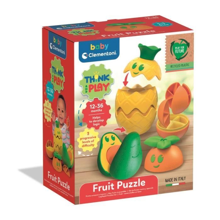 Mes fruits à assembler : Play for future Clementoni Jeux