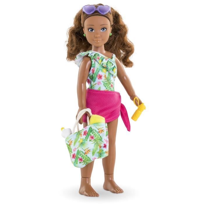 Poupée mannequin Melody à la plage - COROLLE GIRLS - 28 cm - senteur vanille - 5 accessoires