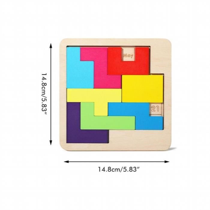Puzzle Coulissant Animaux Pour Enfants - Jeu éducatif En ABS Solide - 11