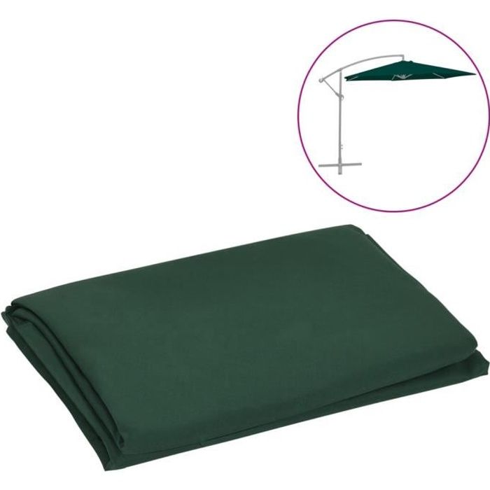 TOILE DE RECHANGE POUR PARASOL DIOCHE Vert 300 cm 100 polyester