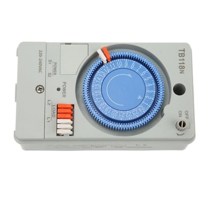 VGEBY Minuterie numérique Interrupteur horaire à affichage numérique  Minuterie électronique programmable hebdomadaire (AC220V HB051 - Cdiscount  Bricolage