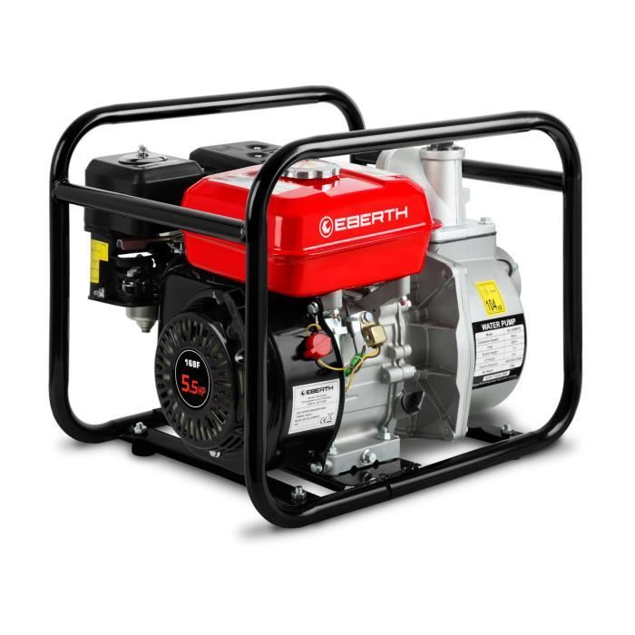 Pompe à moteur thermique Honda essence 5,9 Kw pour eau engrais 600 L / Min  sur bati