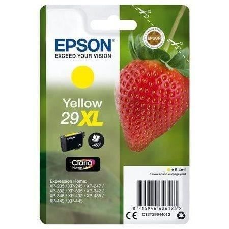 EPSON Cartouche dencre T2994 XL Jaune – Fraise (C13T29944012)