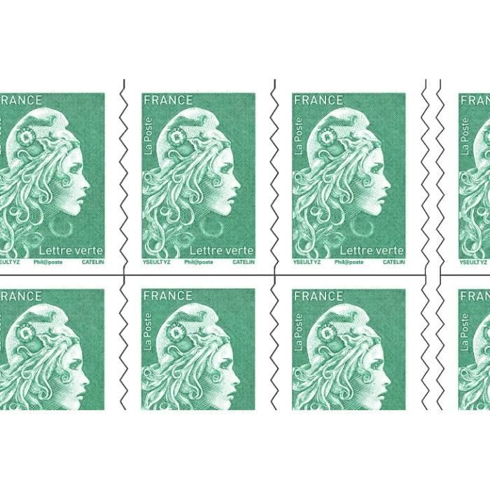 Carnet 10 timbres Marianne l'engagée - Lettre verte - Cdiscount Beaux-Arts  et Loisirs créatifs