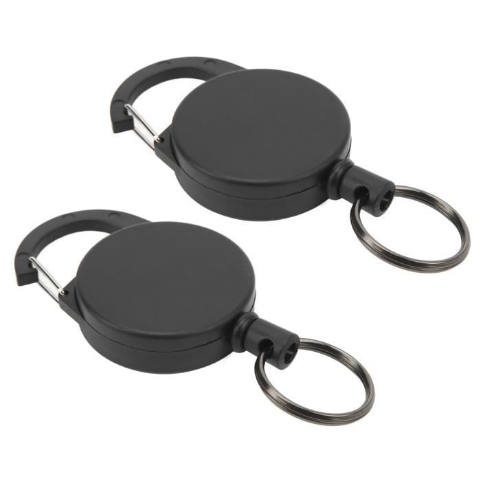 Lot de 3 porte-badges rétractables avec enrouleur de ceinture pour