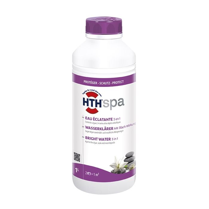 HTH Spa - Clarifiant eau éclatante 3 en 1 Liquide 1 L