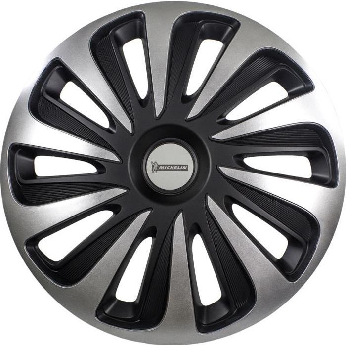 MICHELIN Enjoliveur 16 NVS 3D par 4 en boîte Noir - Cdiscount Auto