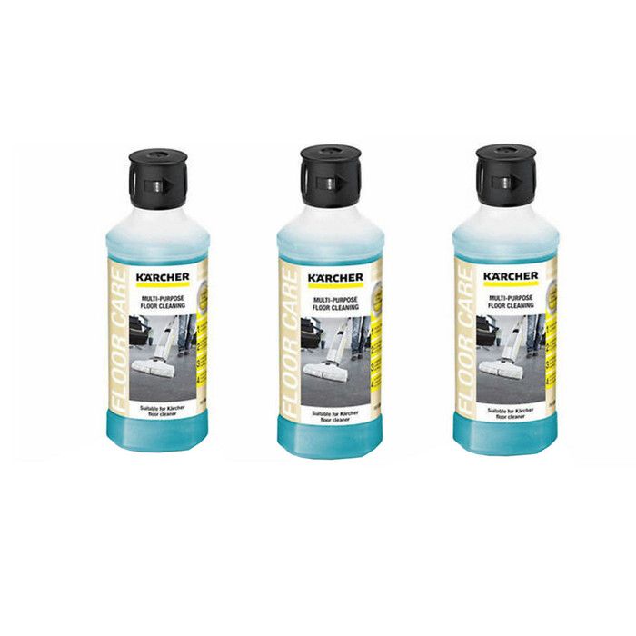 Meilleurs prix pour Lot de 3 Produits nettoyant d'origine pour sol universel 500 ml - Nettoyeur vapeur - KARCHER (139110)