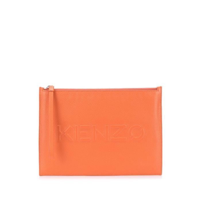 KENZO HOMME FA65PM502L4515 ORANGE CUIR POCHETTE Cdiscount