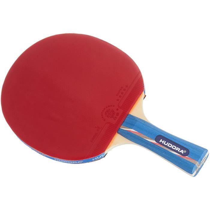 Raquette Tennis De Table Bois Long Manche FL Rose - Contrôle Puissant 7 Plis