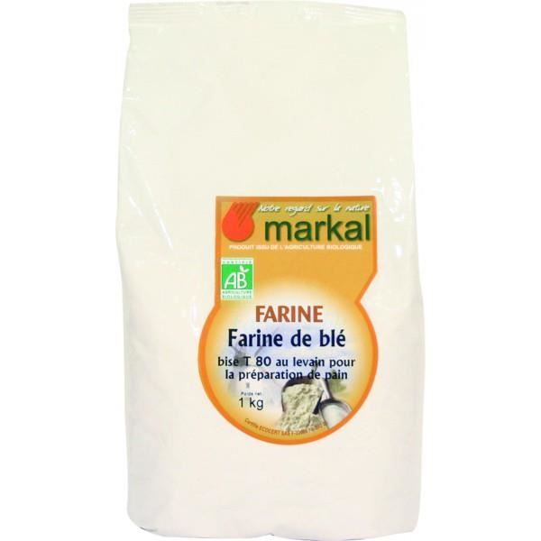 Farine Bise T80 Au Levain 1kg Markal Achat Vente Farine Levure Farine Bise T80 Au Levain Cdiscount