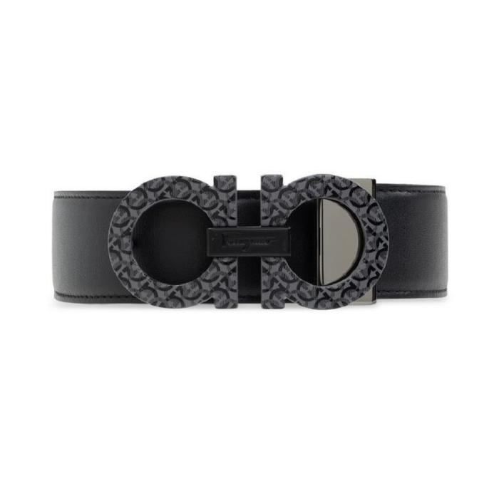 Salvatore Ferragamo Ferragamo ceinture homme en cuir noir 67005674 Couleurs multiples