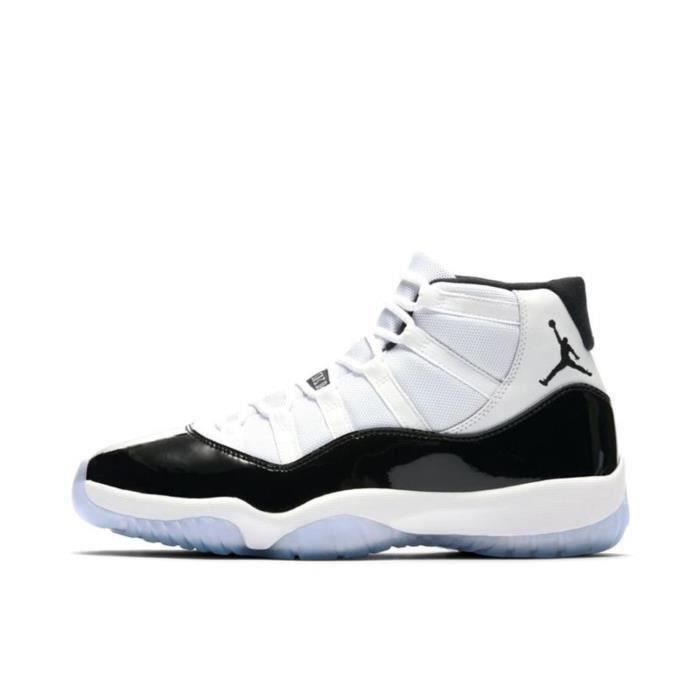 Jordan 11 Retro Concord (2020) - Chaussures de basket-ball hautes  blanc/noir Blanc blanc/noir - Cdiscount Chaussures