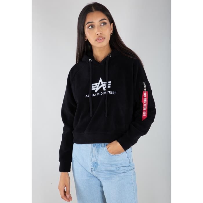 Sweat à capuche femme Alpha Industries Polar Fleece OS - noir - XL Noir -  Cdiscount Prêt-à-Porter