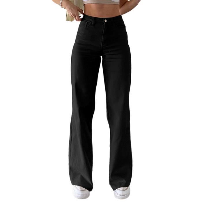 Pantalon noir shop boyfriend femme