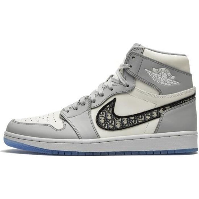 Basket Nike Air Jordan 1 Retro High Gris - Cdiscount Chaussures